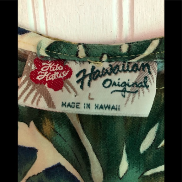 **SOLD** Hilo Hattie Floral Faux Wrap Sarong Dress Sz L - Picture 10 of 10